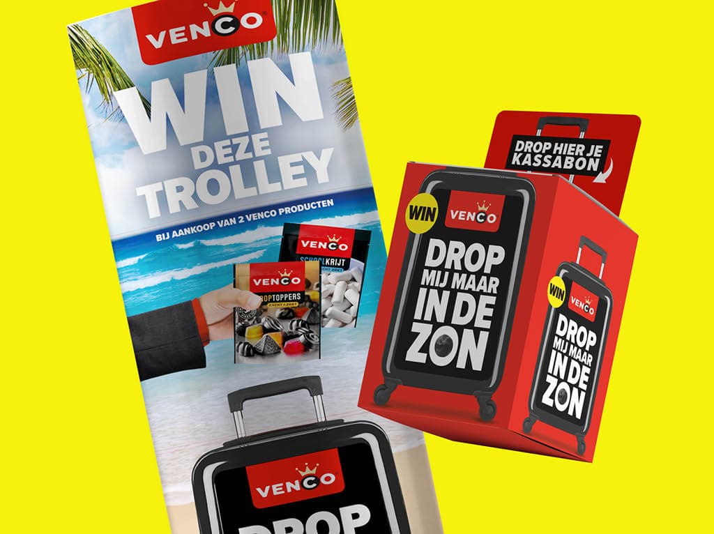 Cloetta Venco Zomeractie totem en inleverbox