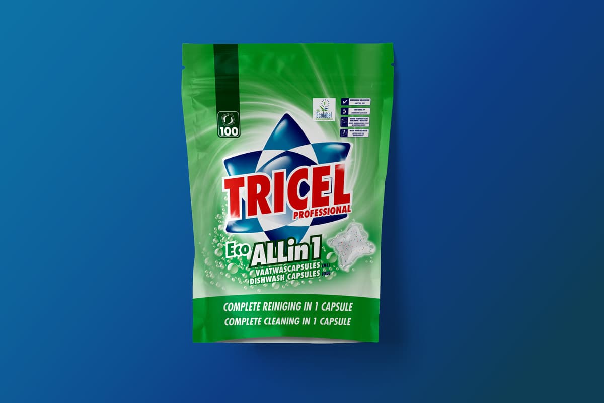 Senzora Tricel verpakking vaatwascapsules
