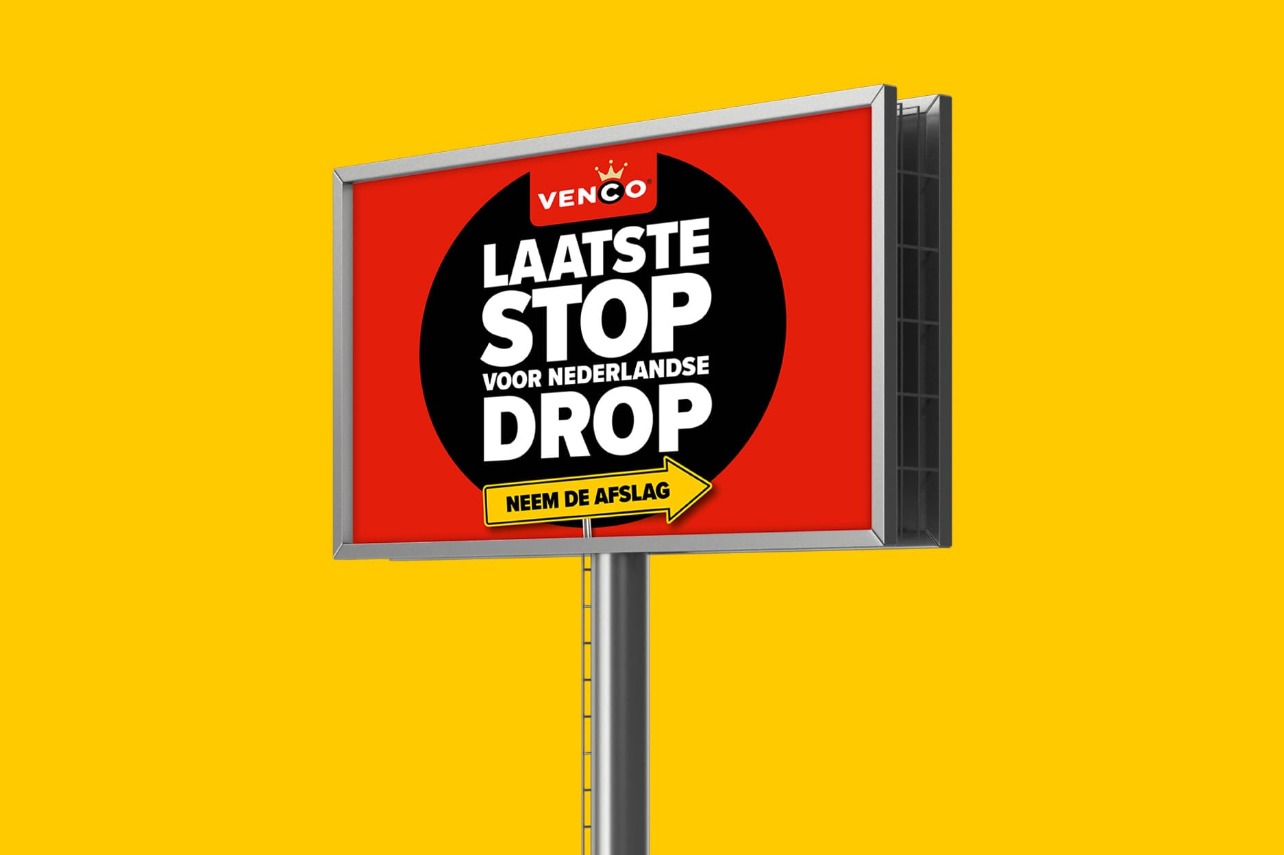 Venco megamast reclame snelweg