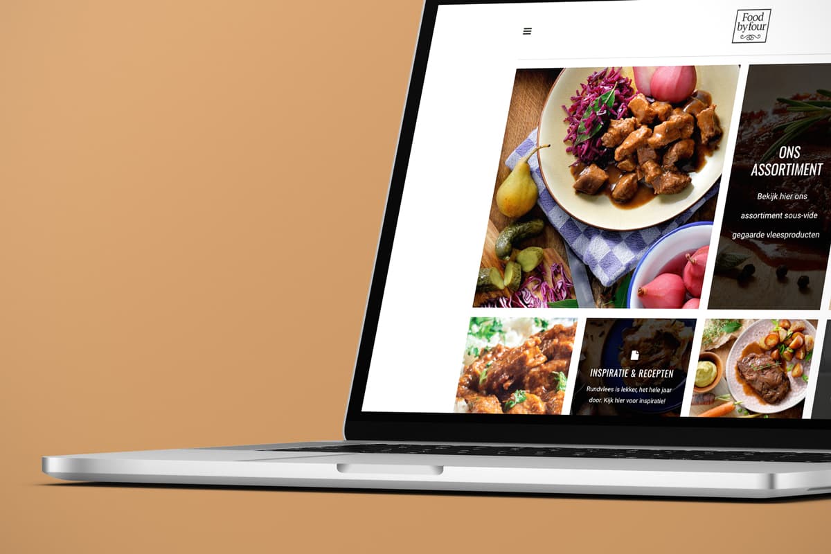 Dienst Webdesign toont laptopscherm
