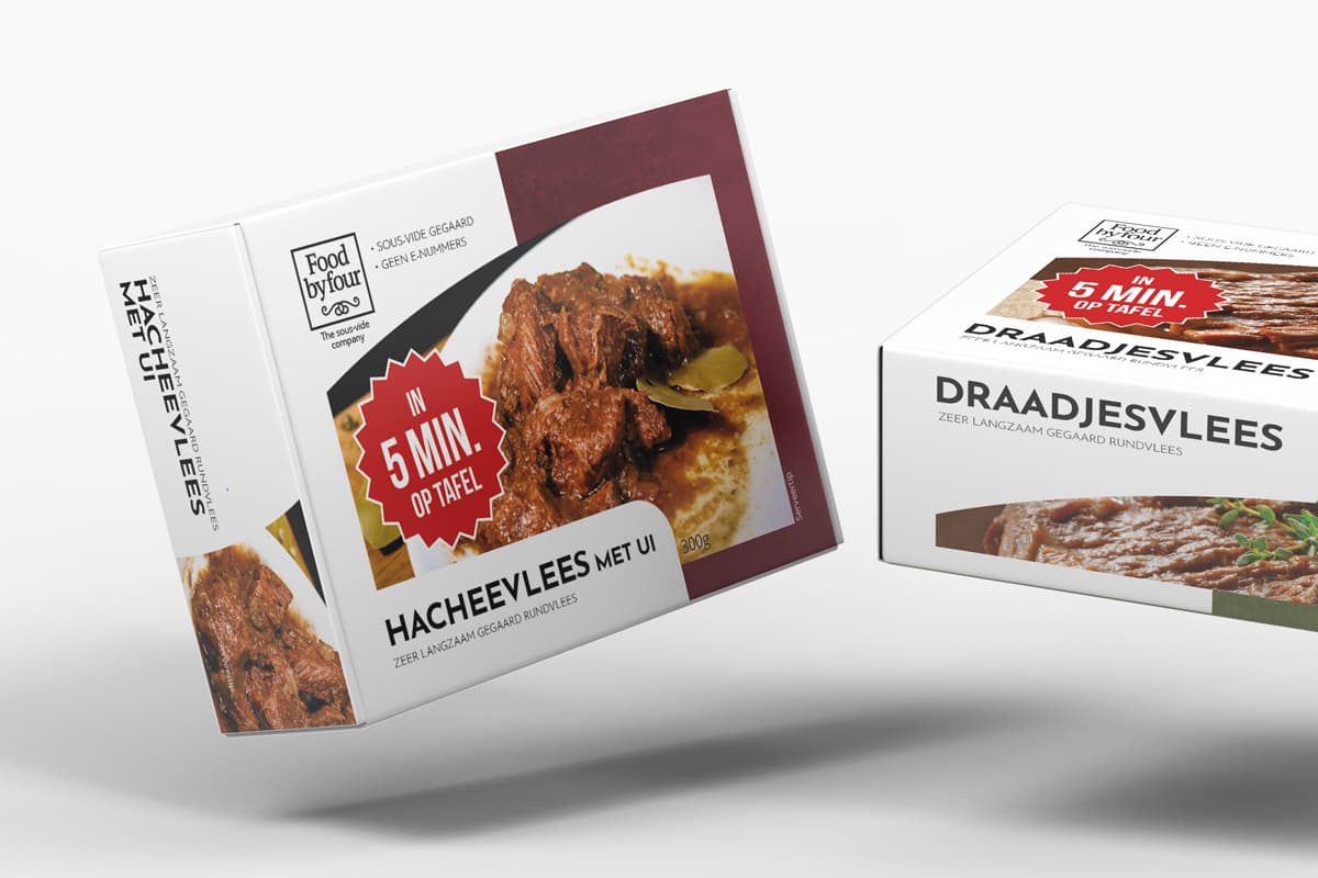Food by Four product verpakkingen