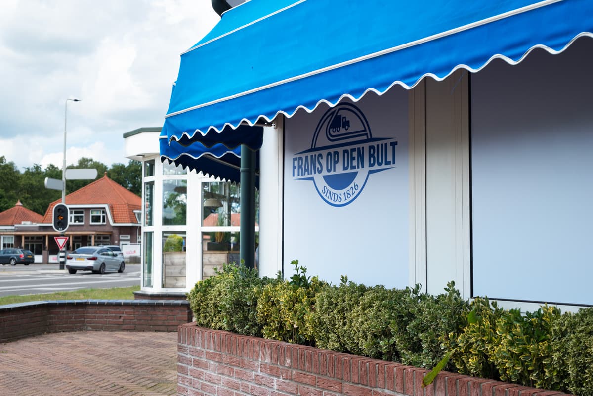 Frans op den Bult raamstickers