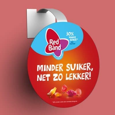 Red Band wobbler