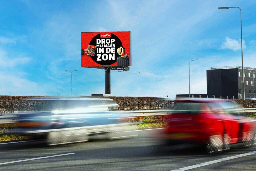 Venco Drop mij maar in de zin reclame megamast A2 Maastricht