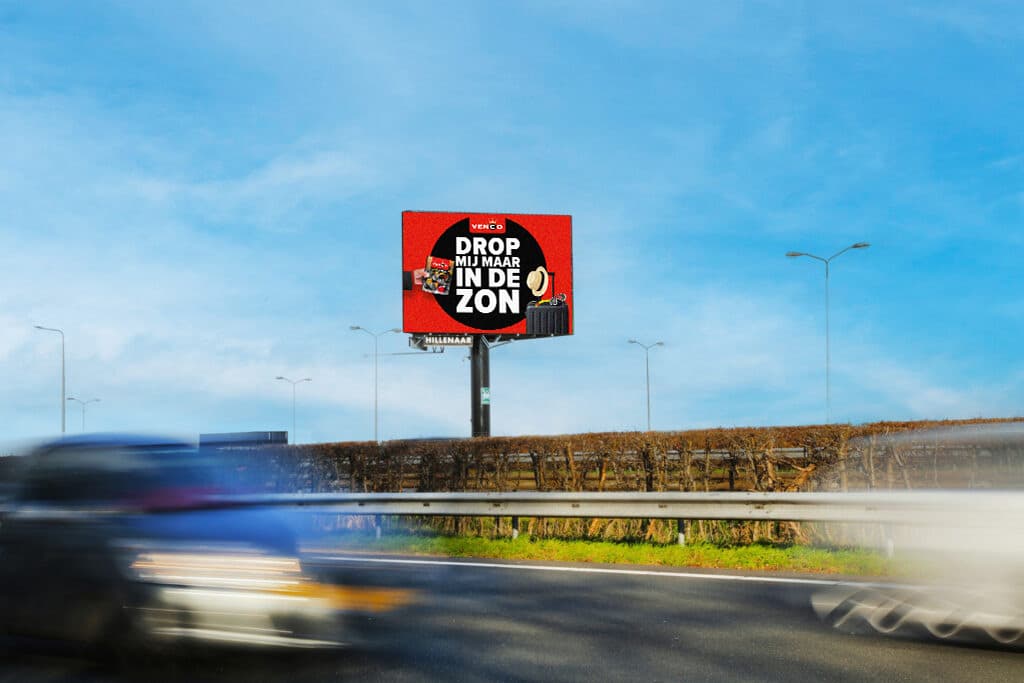 Venco Drop mij maar in de zin reclame megamast A2 Maastricht