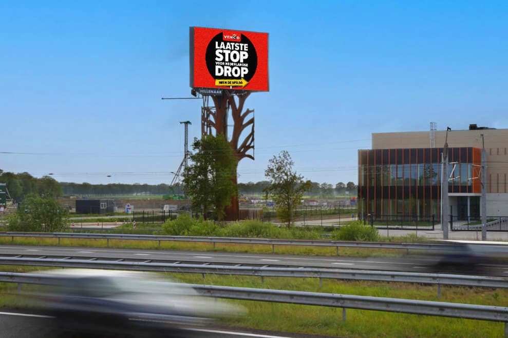 Venco Drop mij maar in de zin reclame megamast A16 Breda
