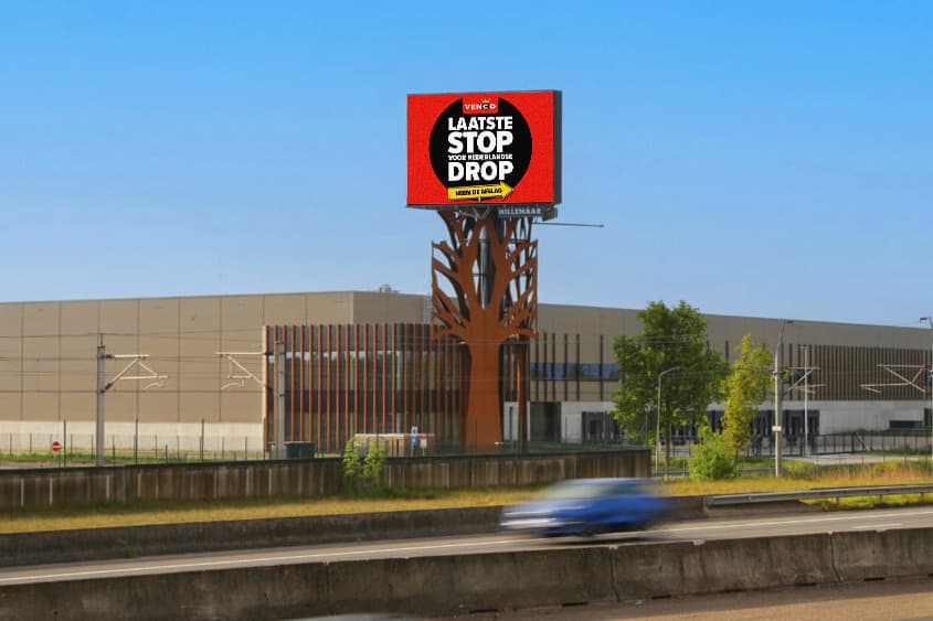 Venco Drop mij maar in de zin reclame megamast A16 Breda