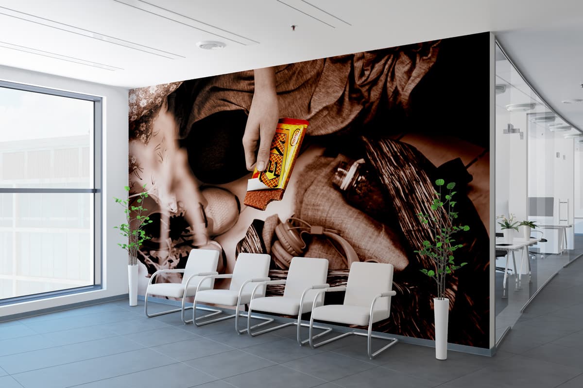 Cloetta wand met KEX ontwerp