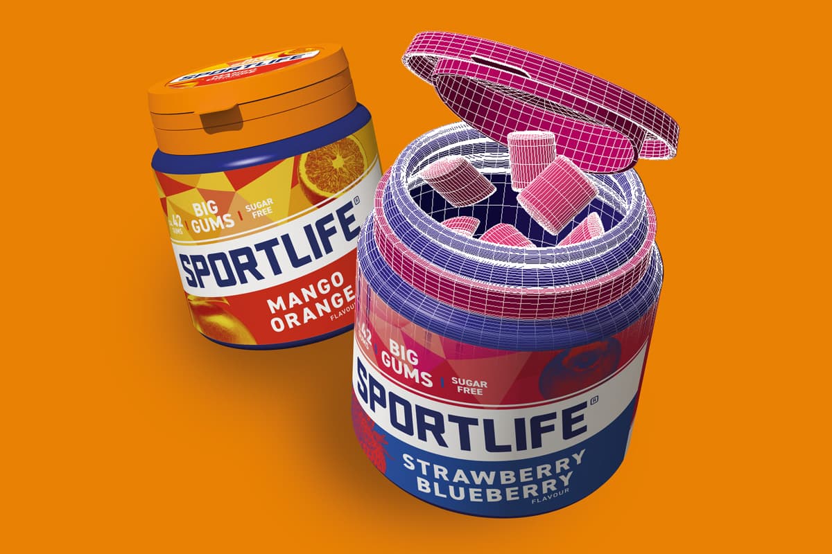 Cloetta Sportlife Sweet Flavours kauwgompotten