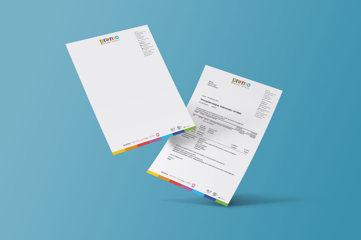 PREMO huisstijl briefpapier