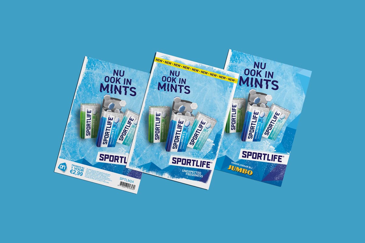 Sportlife mints activatie A5 flyers