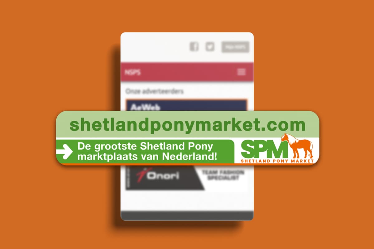 Groenkamp Pony market banner