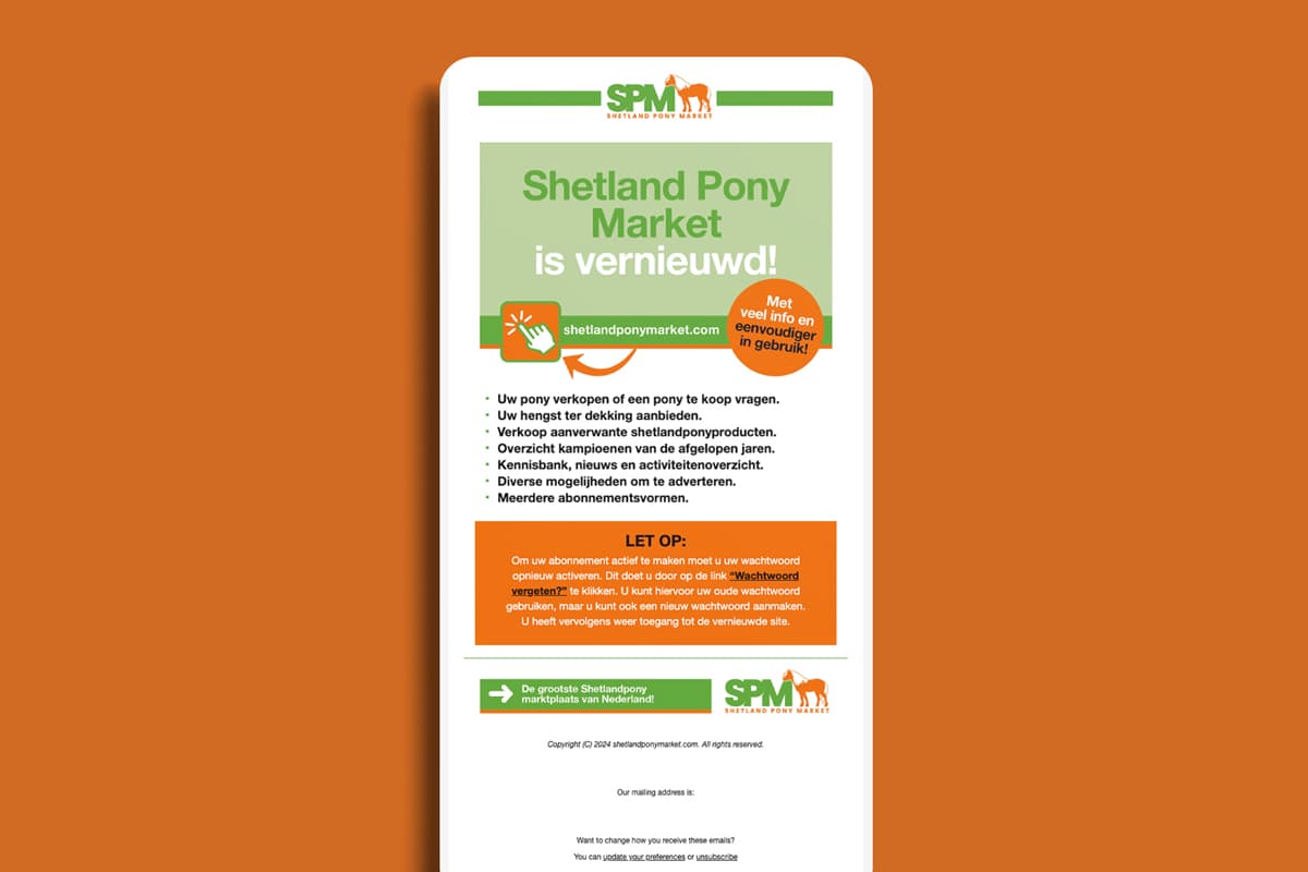 Groenkamp Pony market email