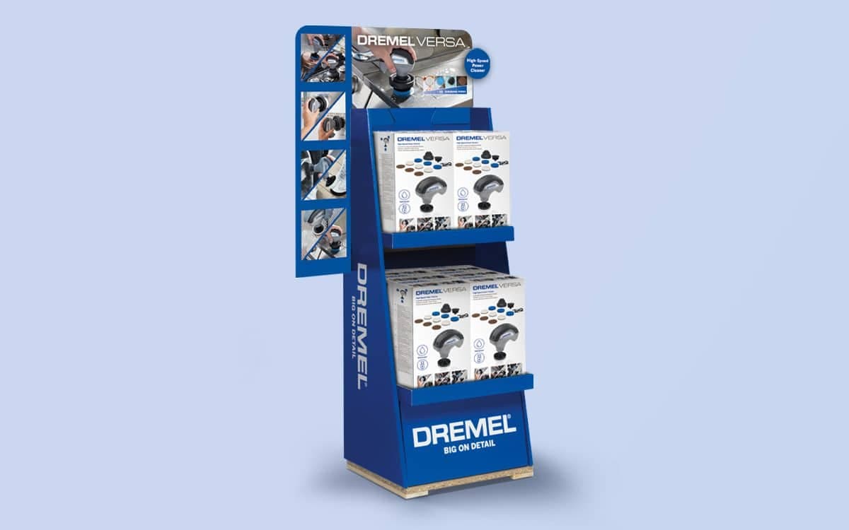 DREMEL vrijstaande display met producten
