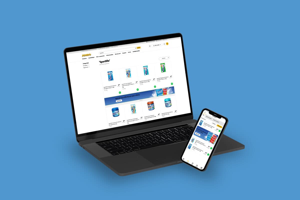 POS materiaal als online banner op website