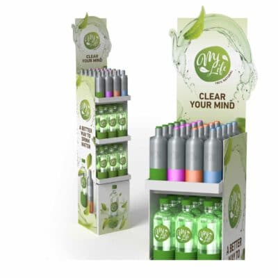 Point of sale staande display met producten